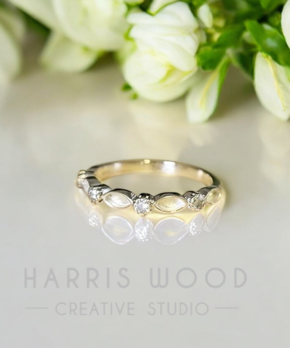 Windswept CZ Ring - SOLID SILVER