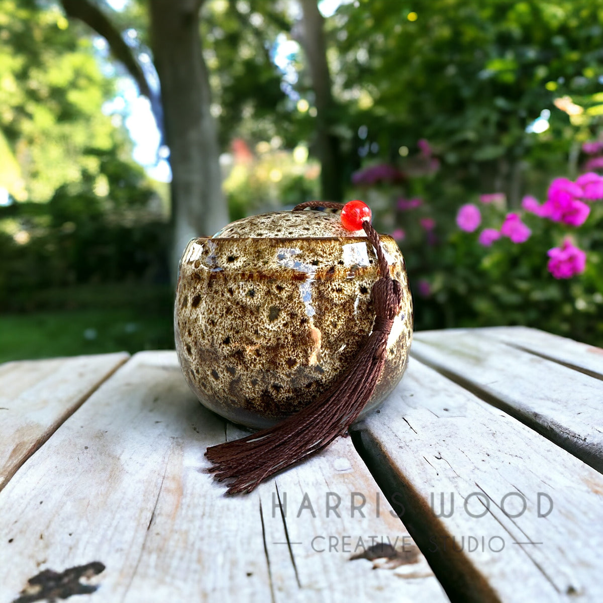 Tassel Ceramic Mini Urns - 4 colours