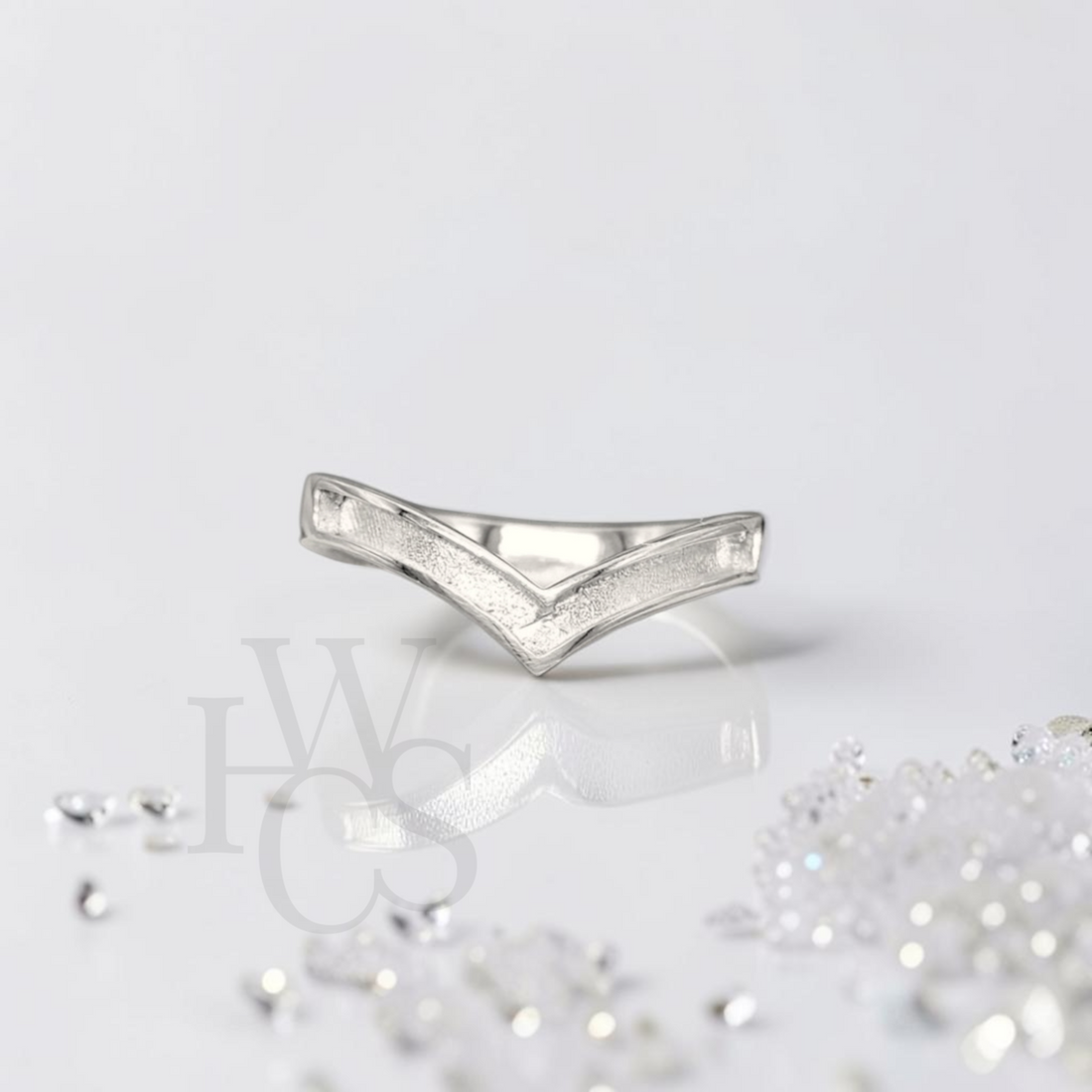 💙 Chevron Ring - SOLID SILVER