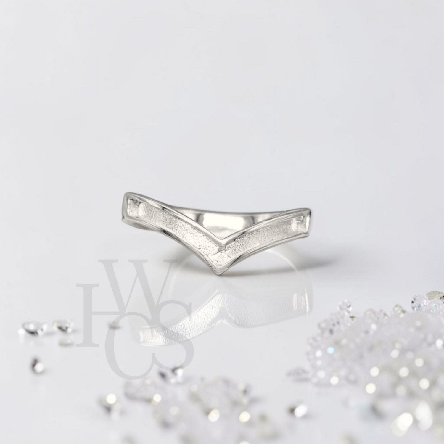 💙 Chevron Ring - SOLID SILVER