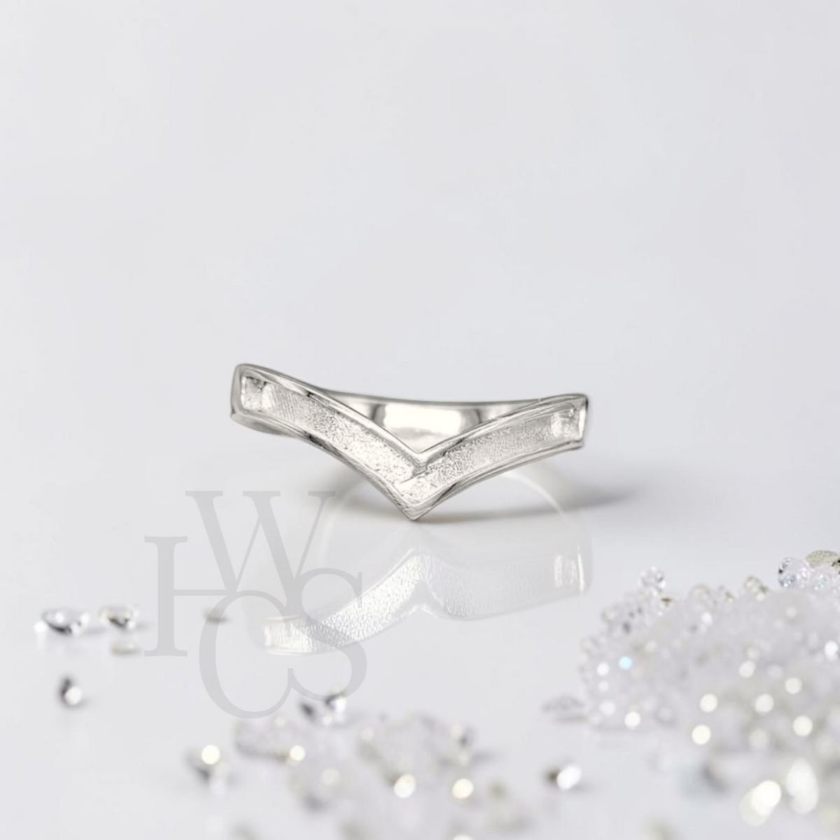 💙 Chevron Ring - SOLID SILVER
