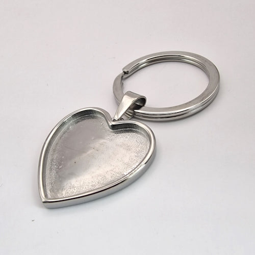Stainless Steel Heart Key tag