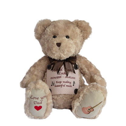 Large Vintage Brown Urn Teddy Bear