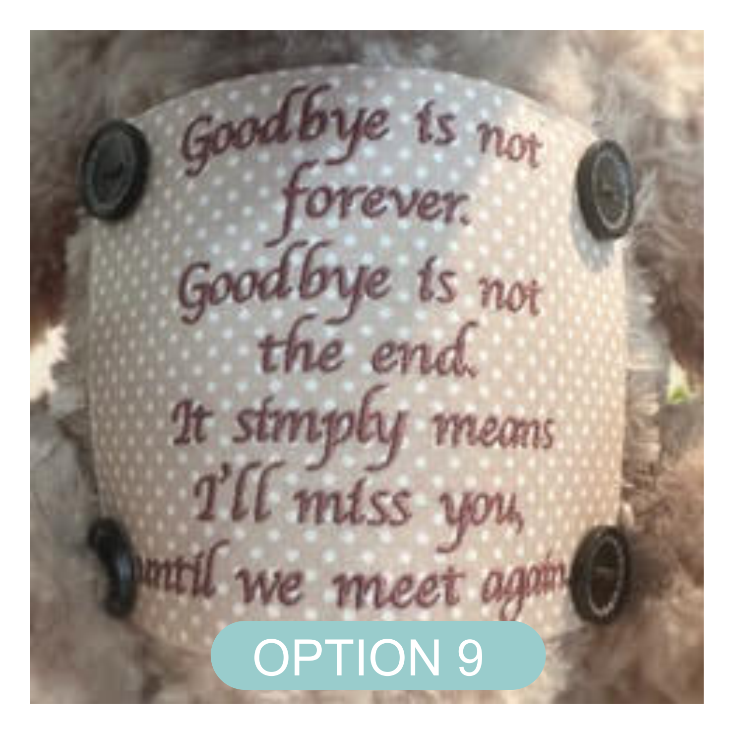 Small Keepsake Teddy Bear