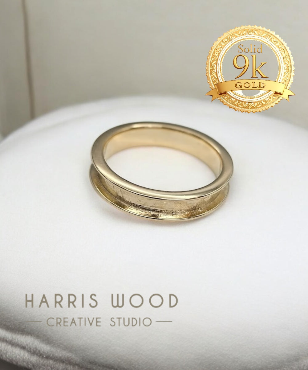 6mm Channel Ring Solid GOLD