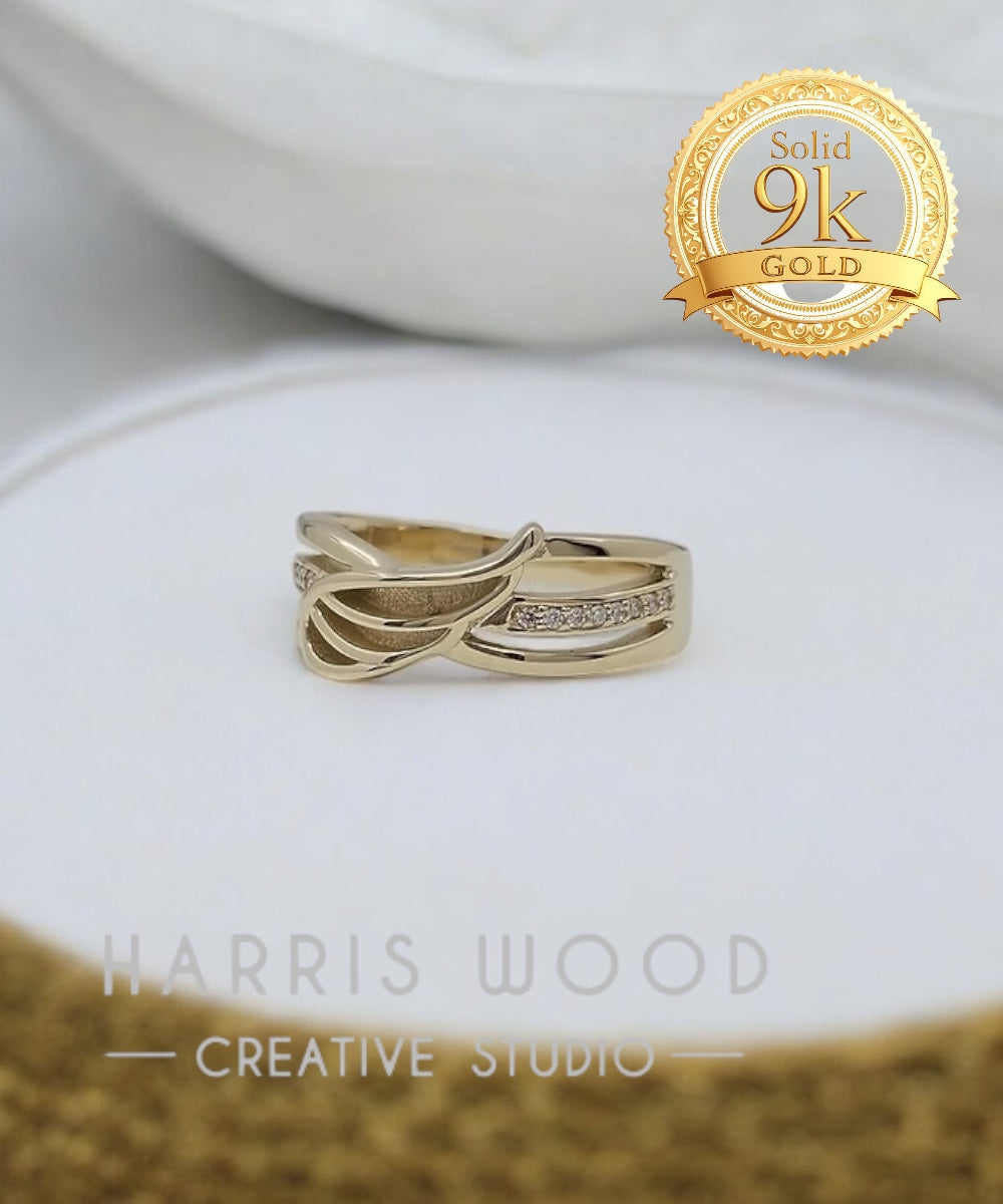 Celestia CZ Ring - 9ct Solid Gold