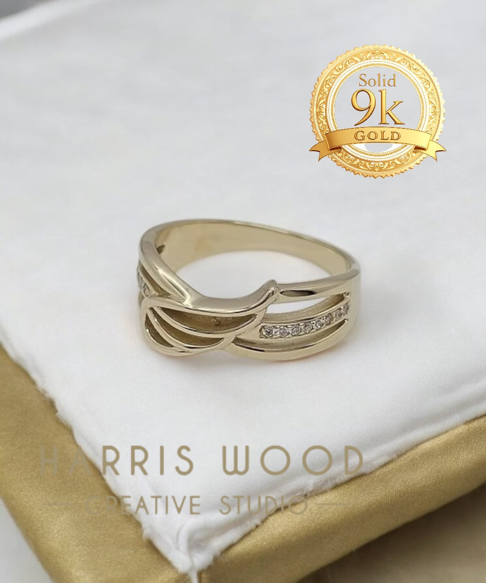 Celestia CZ Ring - 9ct Solid Gold