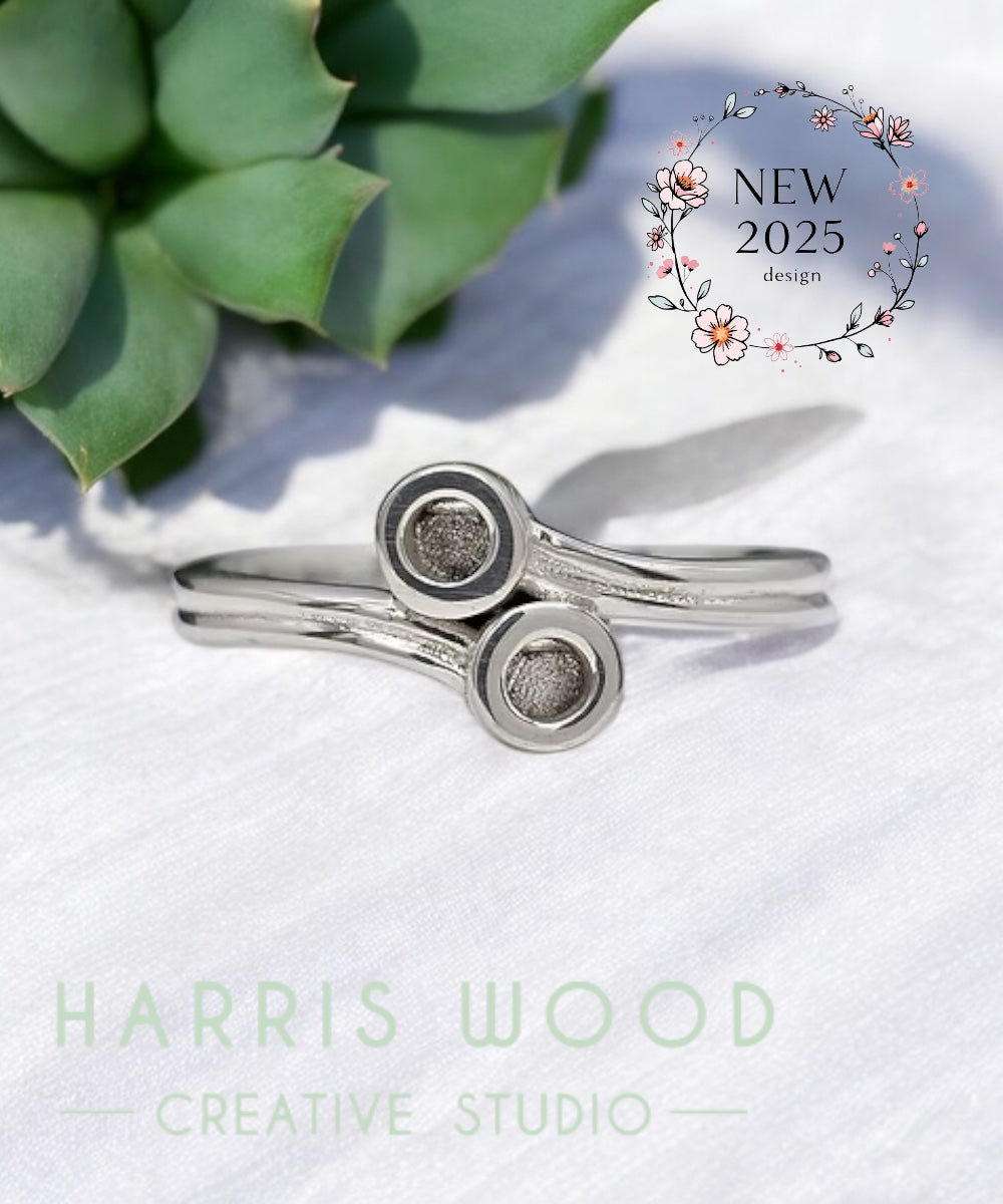 EOL - Dyad Ring - SOLID SILVER - Size R