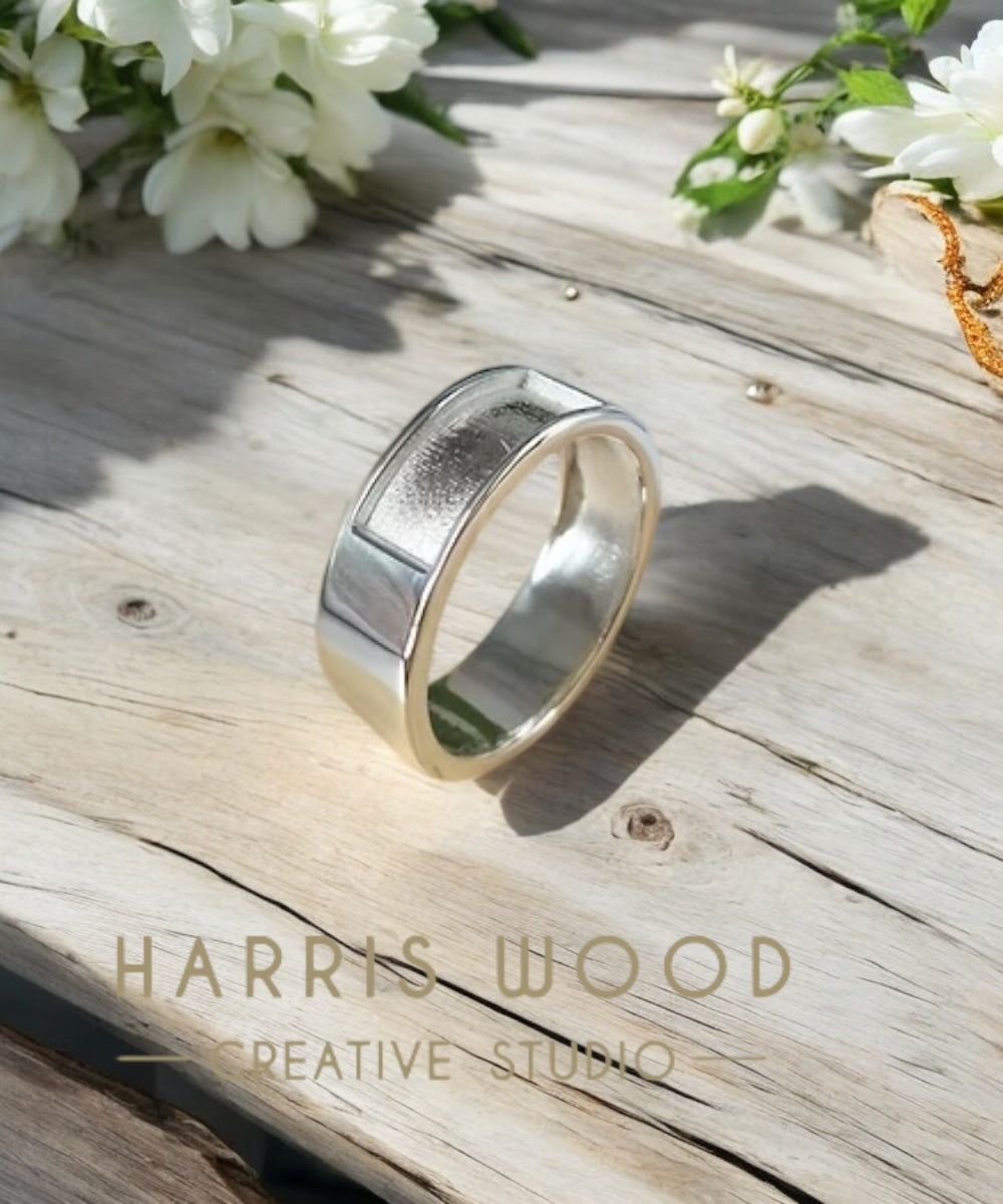 Aspen Channel Ring - SOLID SILVER