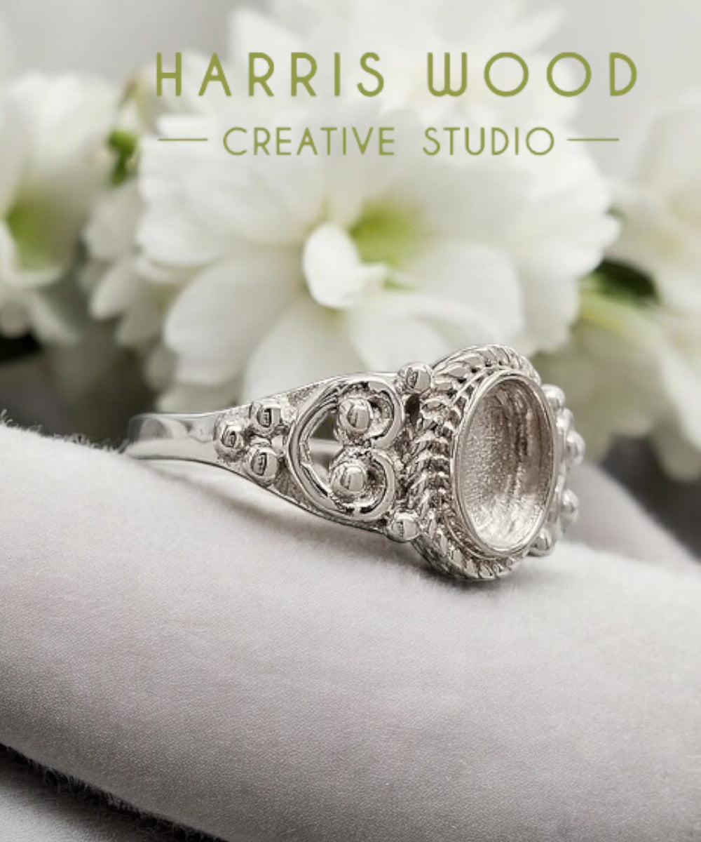 EOL - Heritage Ring Size R - SOLID SILVER