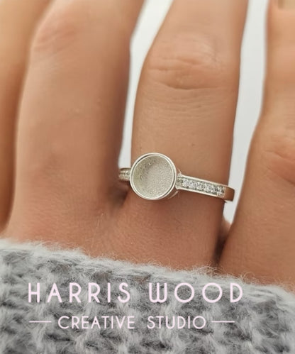 Lunara CZ Ring - SOLID SILVER
