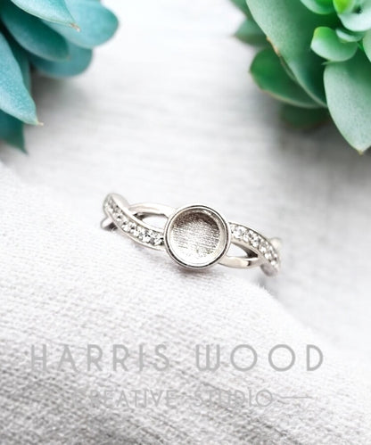Milky Way CZ Ring - SOLID SILVER