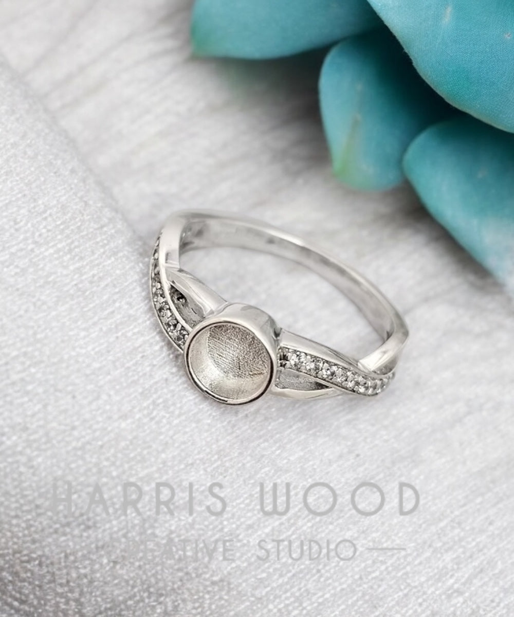 🏷️ EOL – Milky Way CZ Ring – Solid 925 Silver