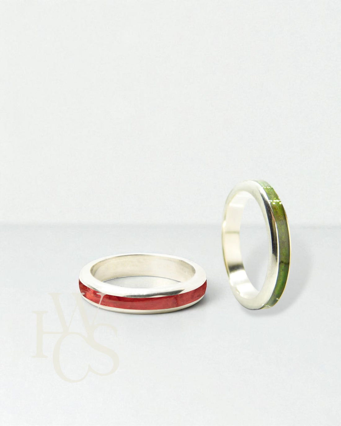 Argentium 4mm Channel Rings