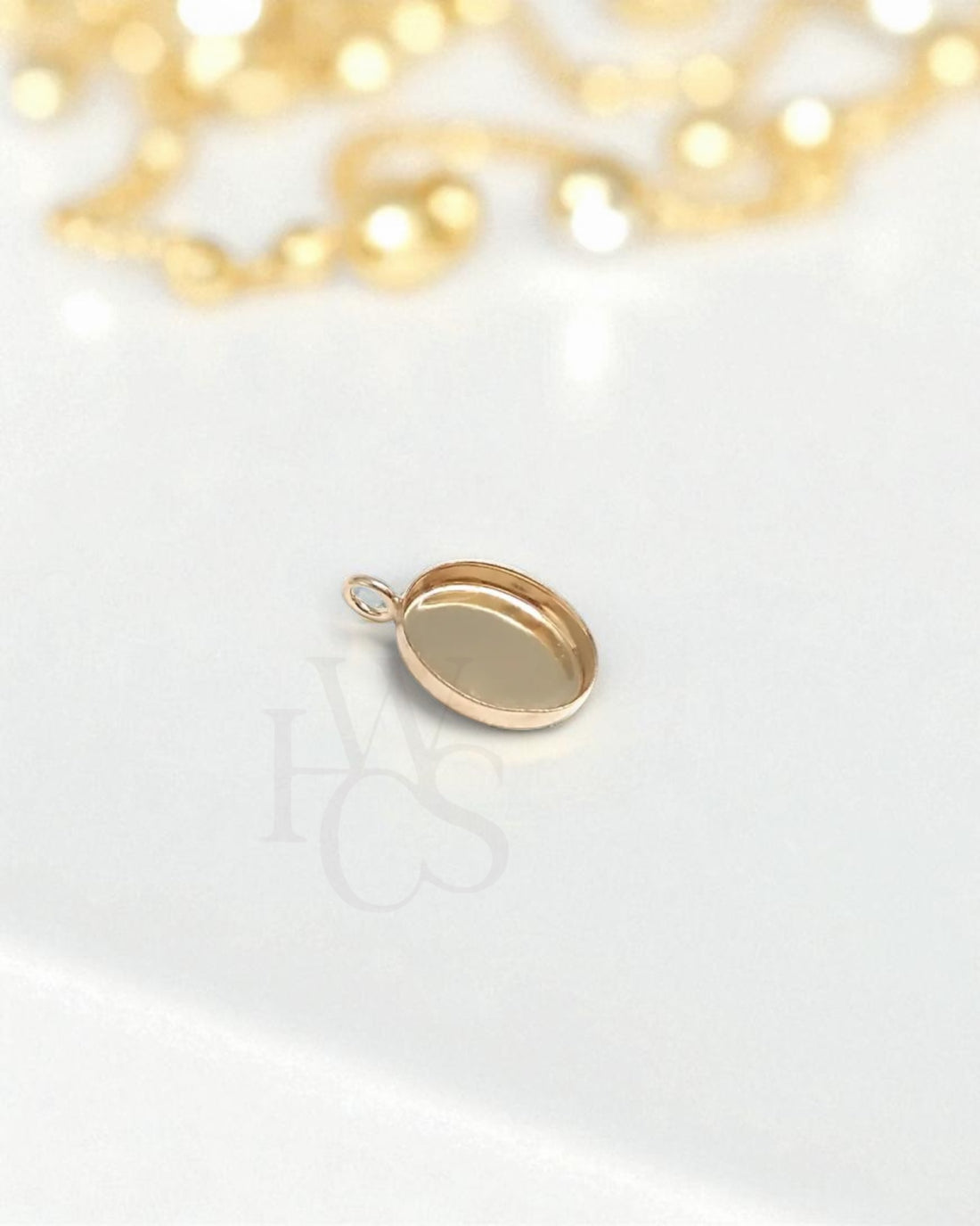 Gold Filled Oval Pendant