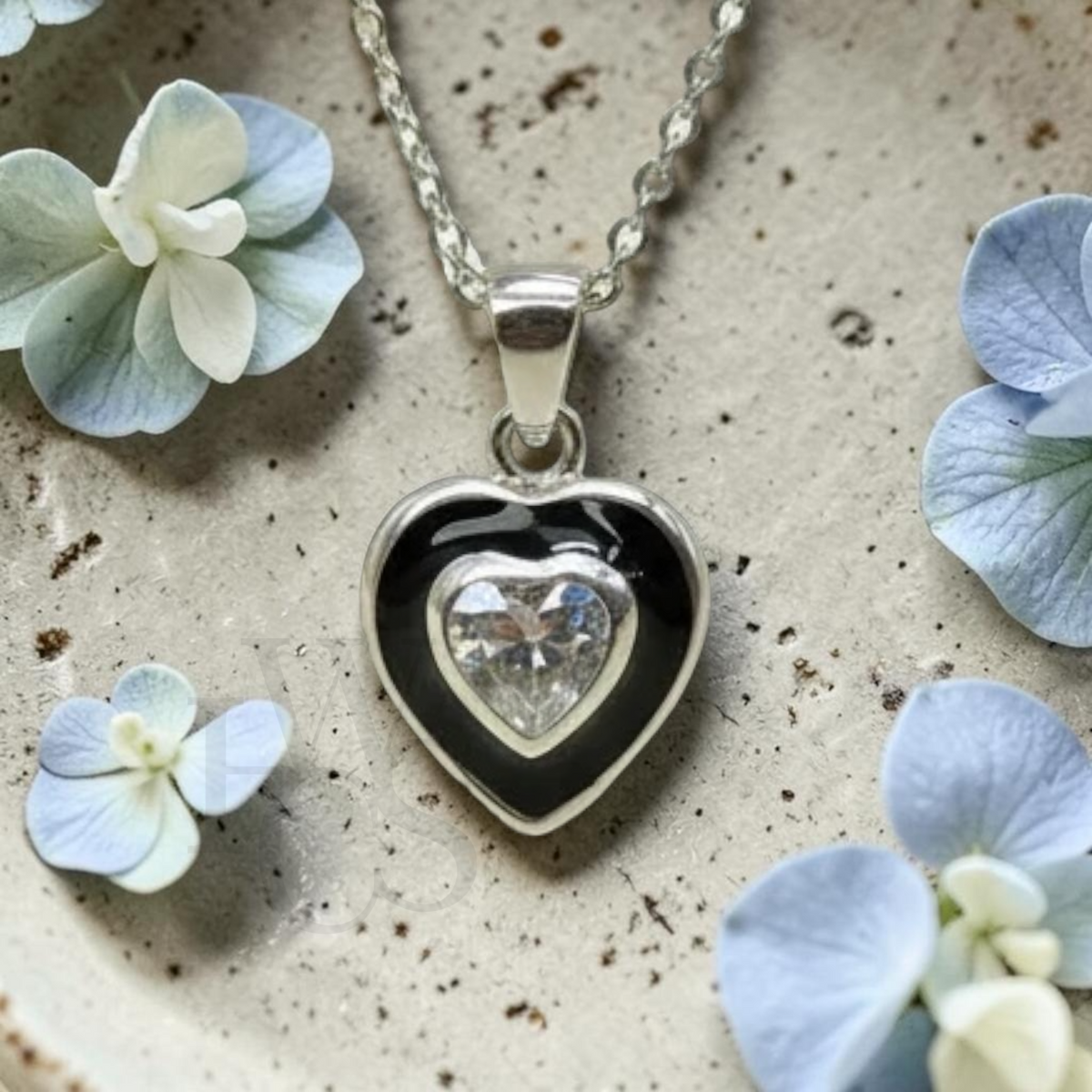 ❤️ Hearts with Inner CZ Earrings – Solid 925 Silver