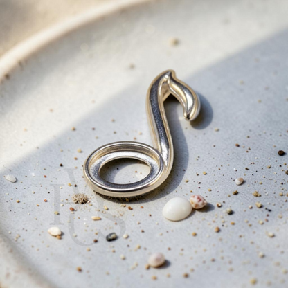 ❤️ Musical Note Pendant – Solid 925 Silver