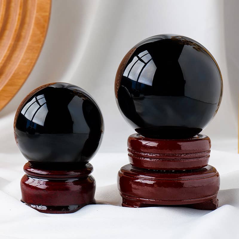 Black Obsidian Sphere