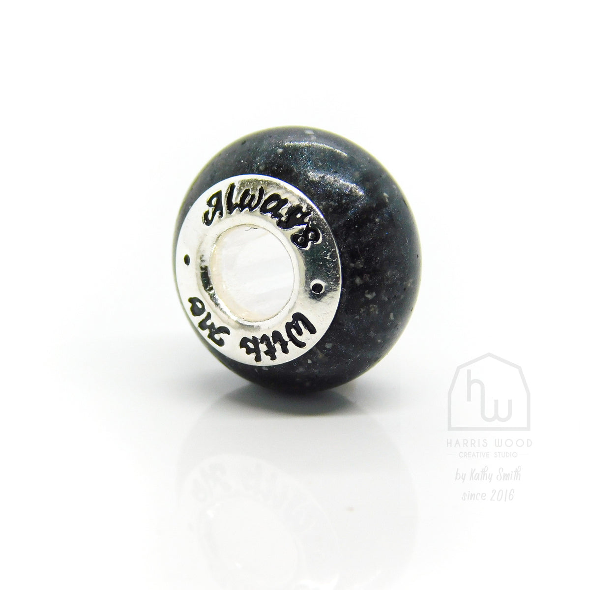 🍀 CHARM BEADS - ALWAYS WITH ME (pre-engraved)
