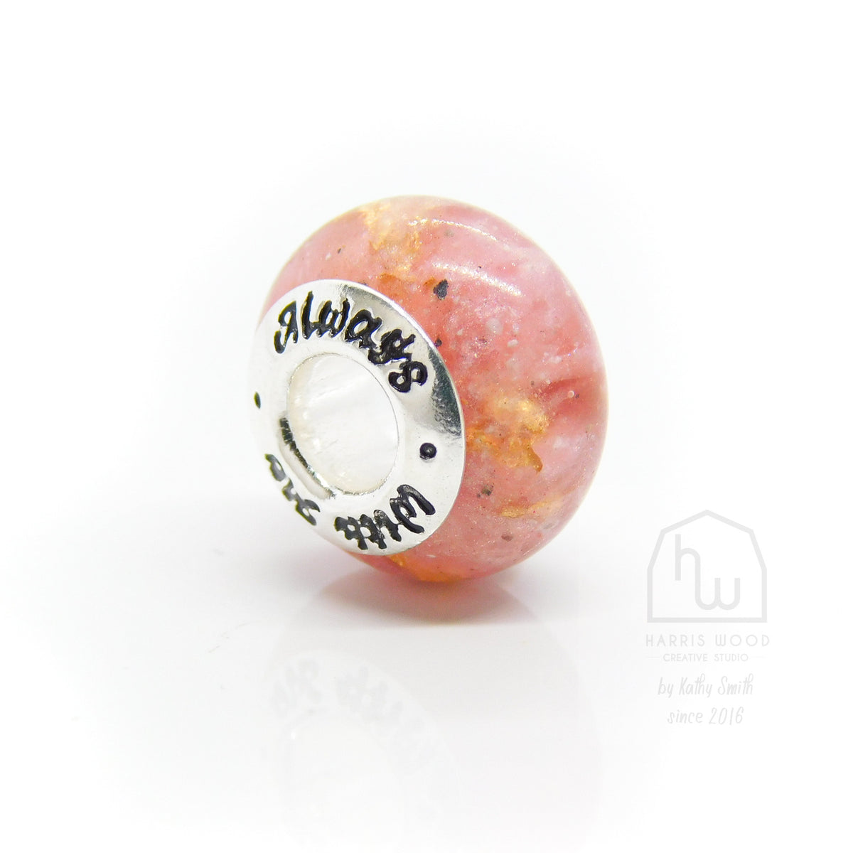 🍀 CHARM BEADS - ALWAYS WITH ME (pre-engraved)
