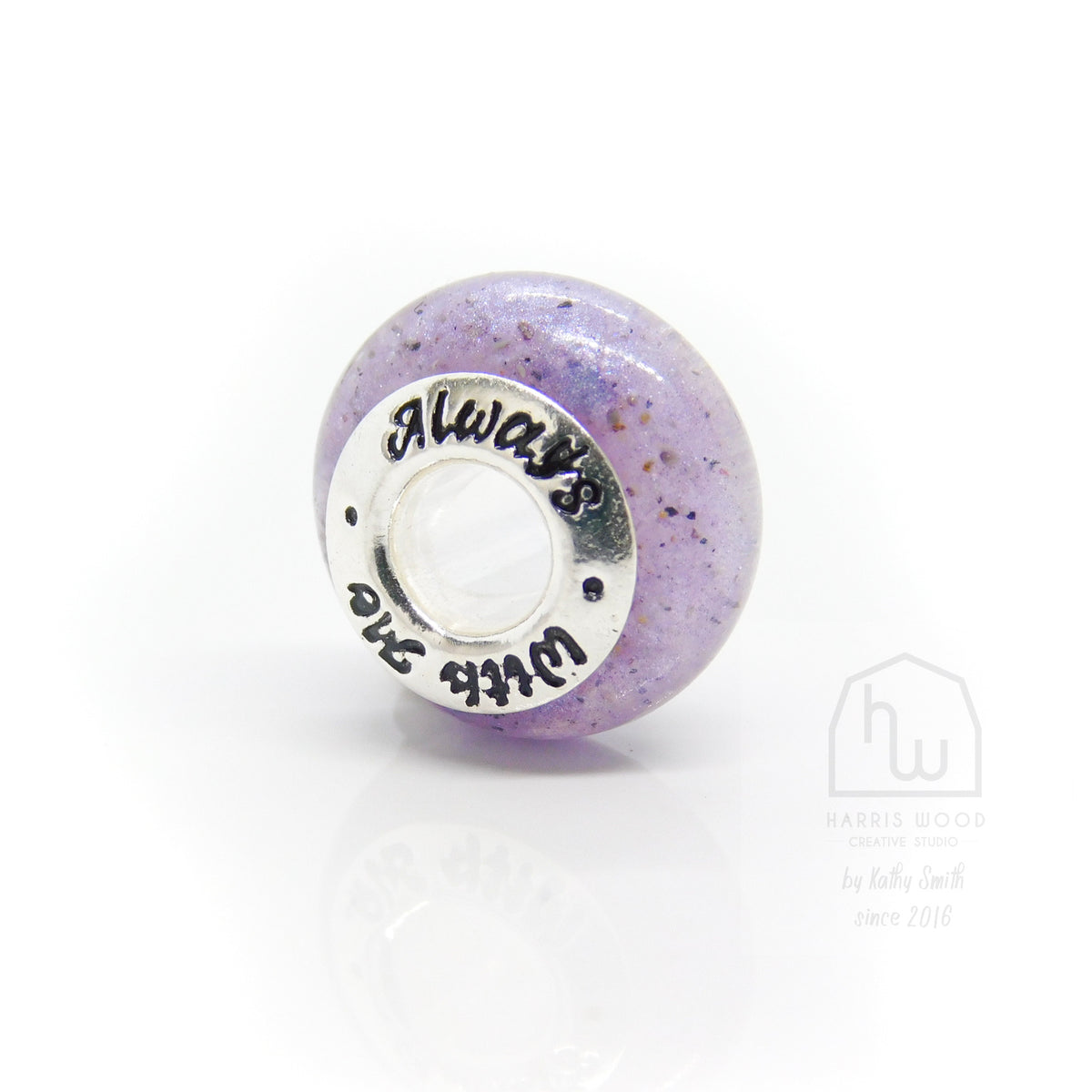 🍀 CHARM BEADS - ALWAYS WITH ME (pre-engraved)