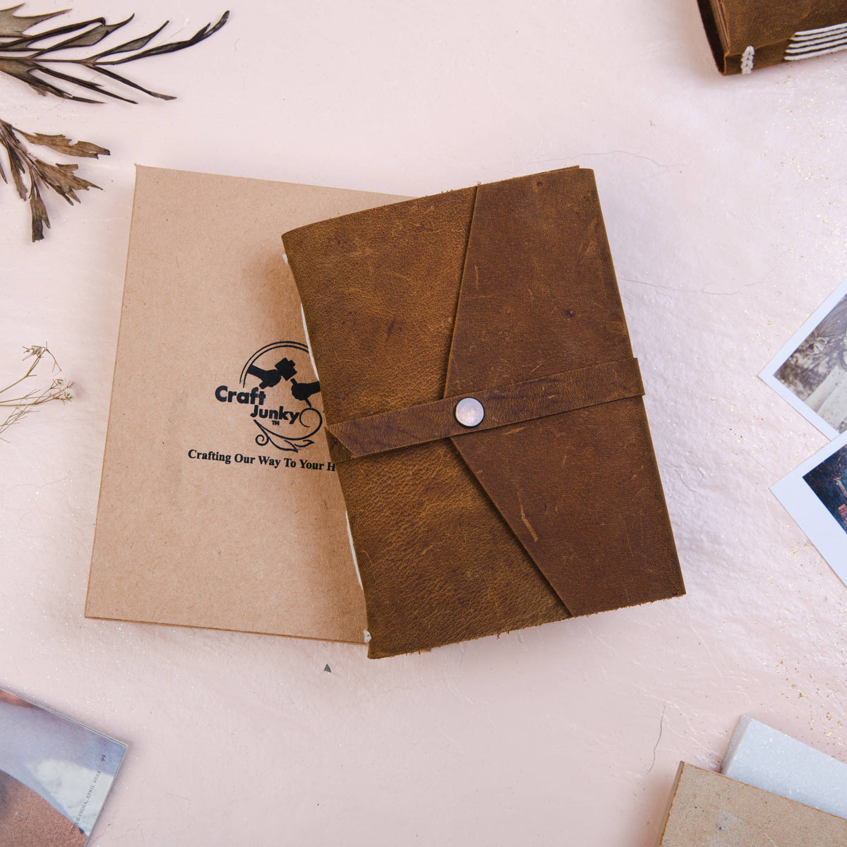 Leather Journal with Unruled or Ruled pages