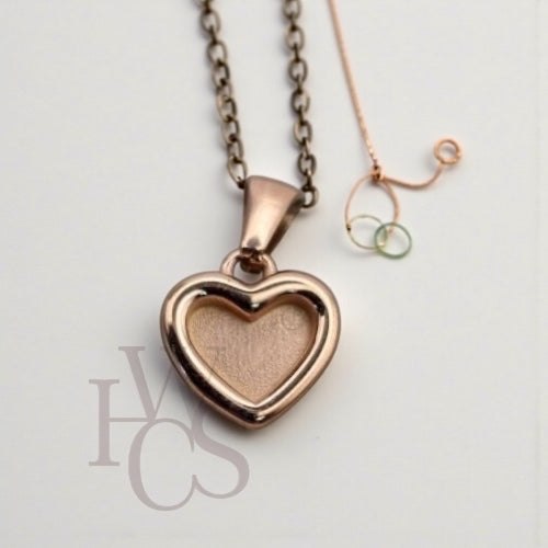 💙 Real 18ct Gold PVD Stainless Steel Heart Pendant