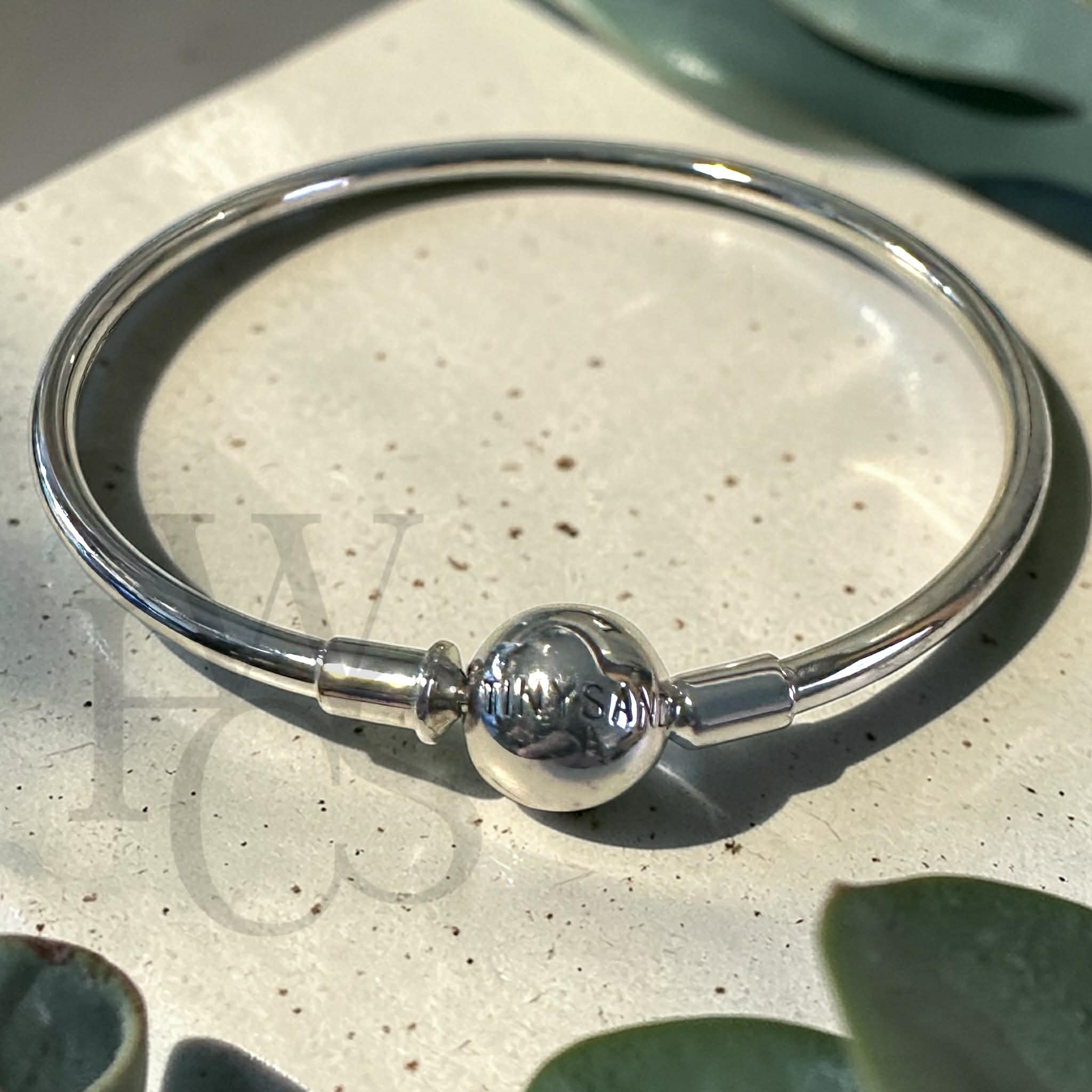 🫶🏻Stainless Steel European Bangle - Tinysands 19cm
