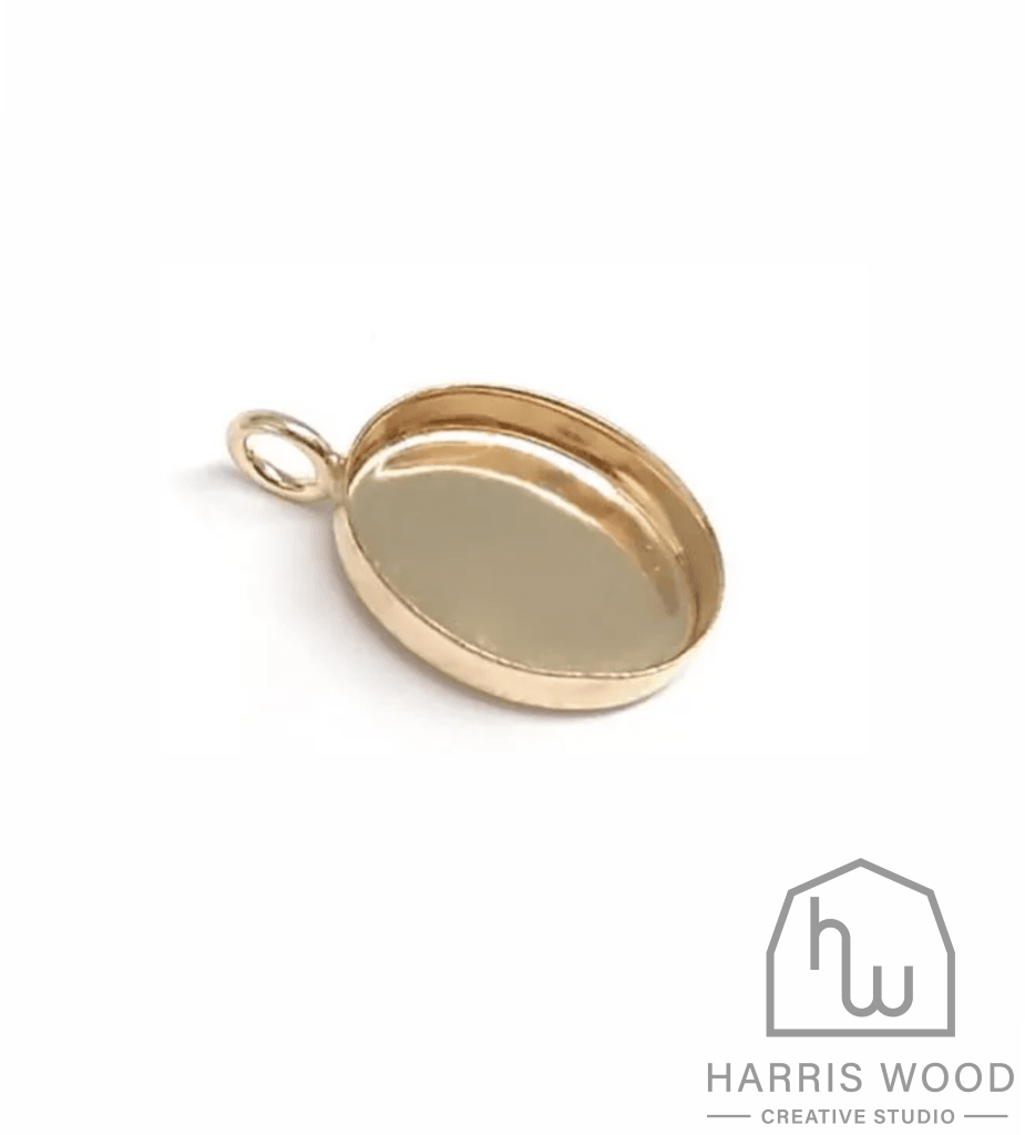 Gold Filled 10X8Mm Smooth Oval Pendant