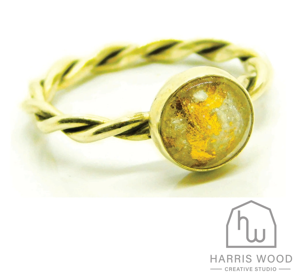 Gold Filled Twisted Band Rings - Harris Wood Creative Studio