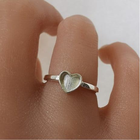 🏷️ EOL – Heart Song 1 Ring – Solid 925 Silver