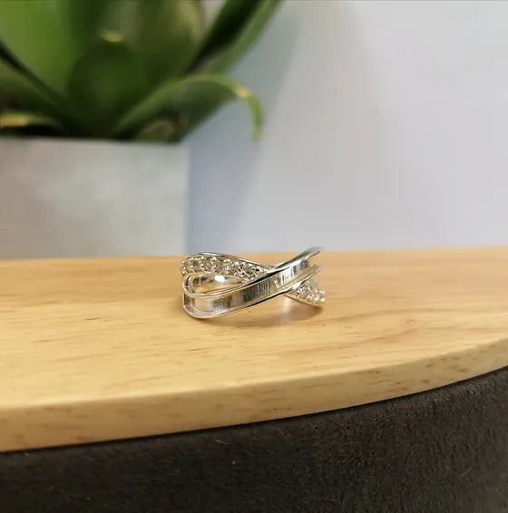 CZ Infinity Wave Ring *