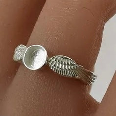 Angel Wing Heart Ring