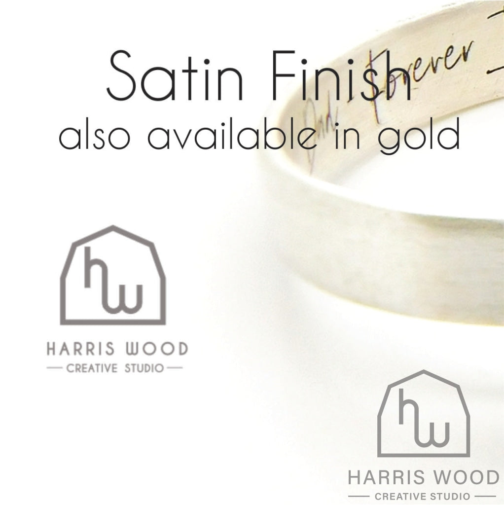 Solid Gold 3Mm Wide Band Rings - Info Below Options 8Mm Smooth Round Cup On Satin Band / 9Ct Yellow