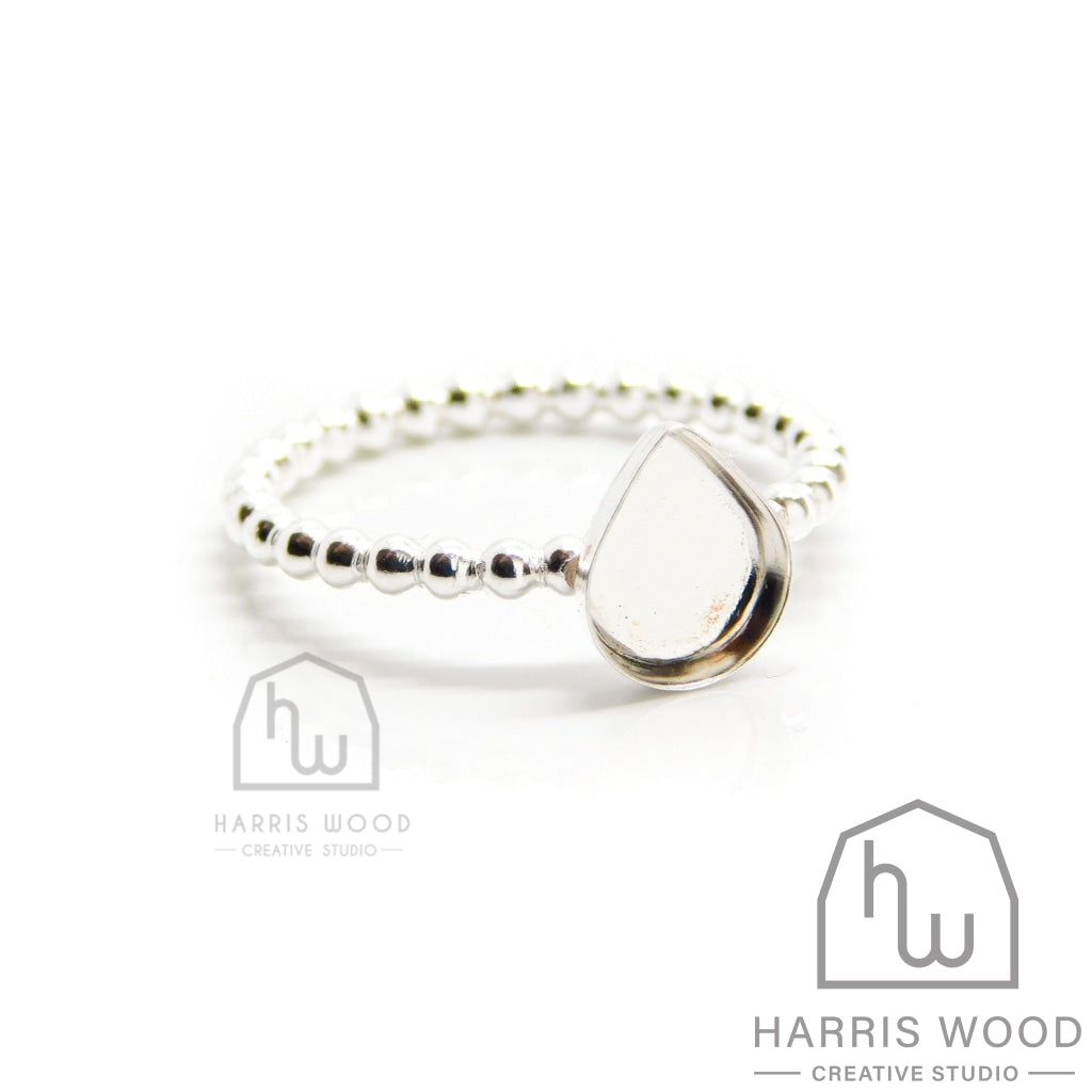 Bubble Band Rings - Info Below Options 8X6Mm Smooth Sided Teardrop
