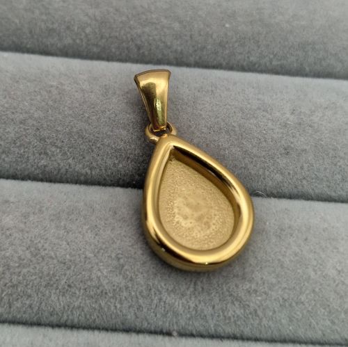 💙 Real 18ct Gold PVD Stainless Steel Mini Teardrop Pendant