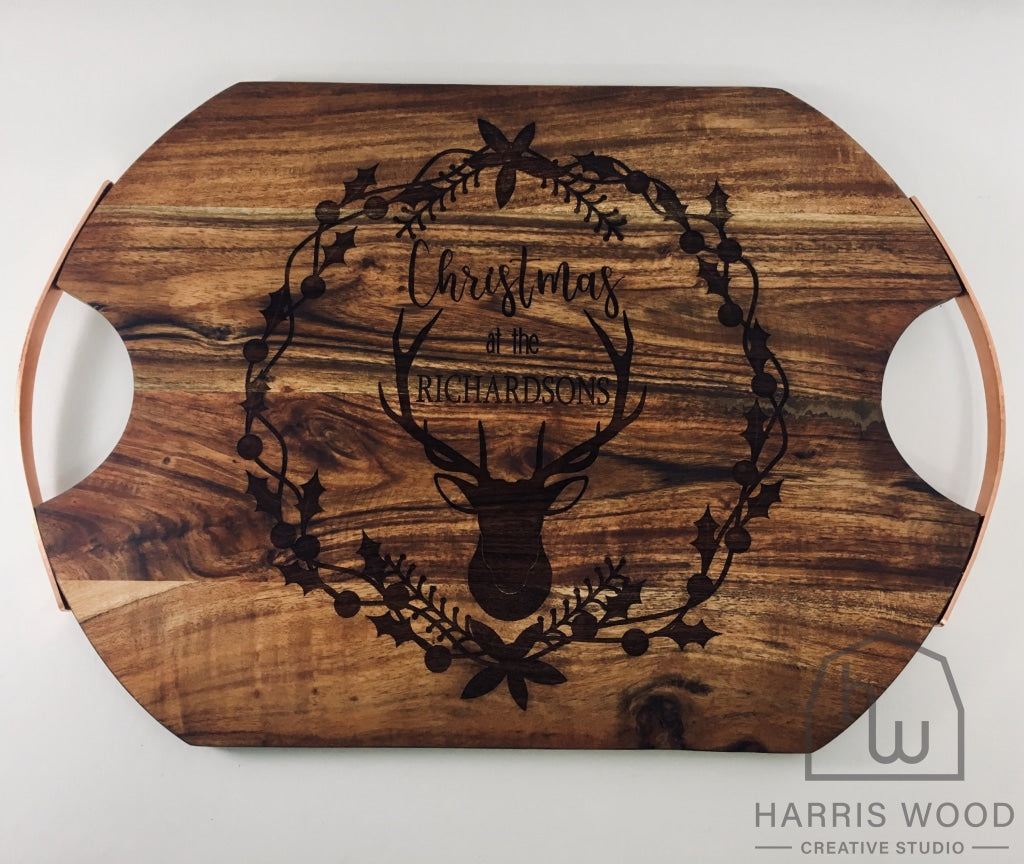 Christmas at the &quot;Family Name&quot; board Design - Harris Wood Creative Studio