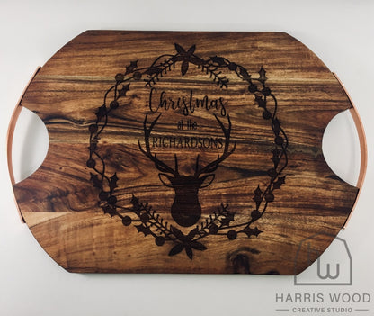 Christmas at the &quot;Family Name&quot; board Design - Harris Wood Creative Studio