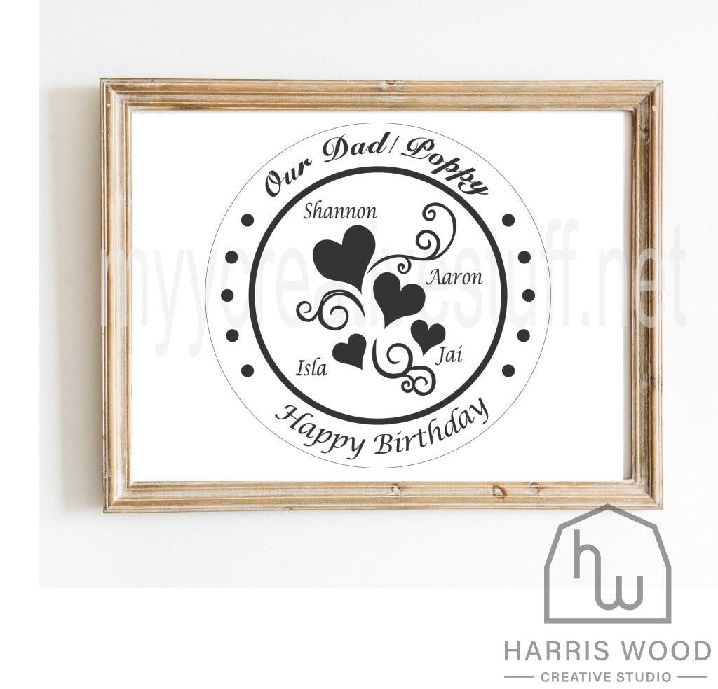 Circle Family Hearts - Design - Harris Wood Creative Studio