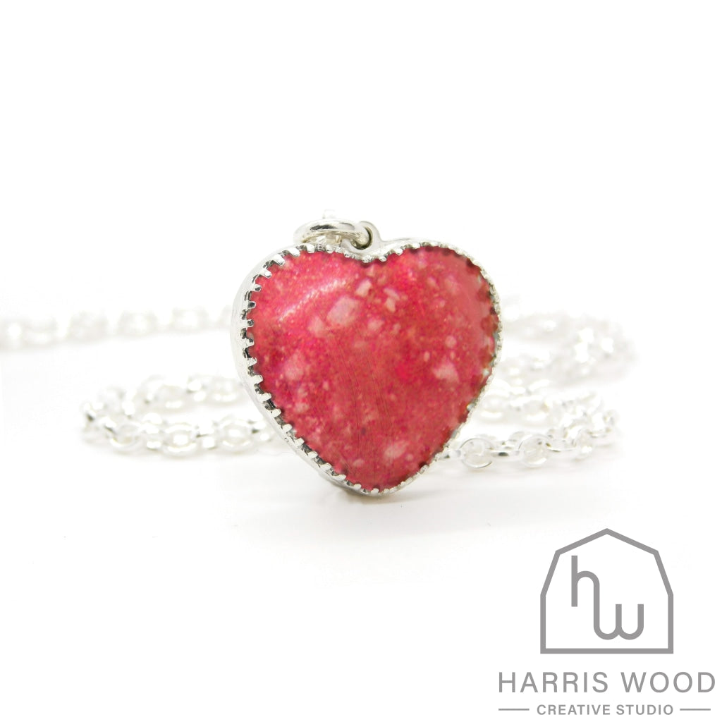 Crown Heart Pendants - Harris Wood Creative Studio