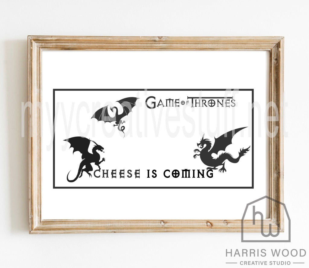 Dragons - Cheese is Coming Design - Harris Wood Creative Studio