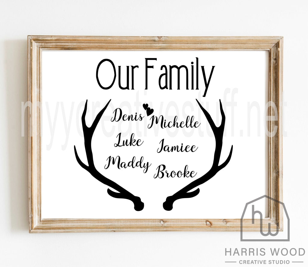 Family Horns Design - Harris Wood Creative Studio