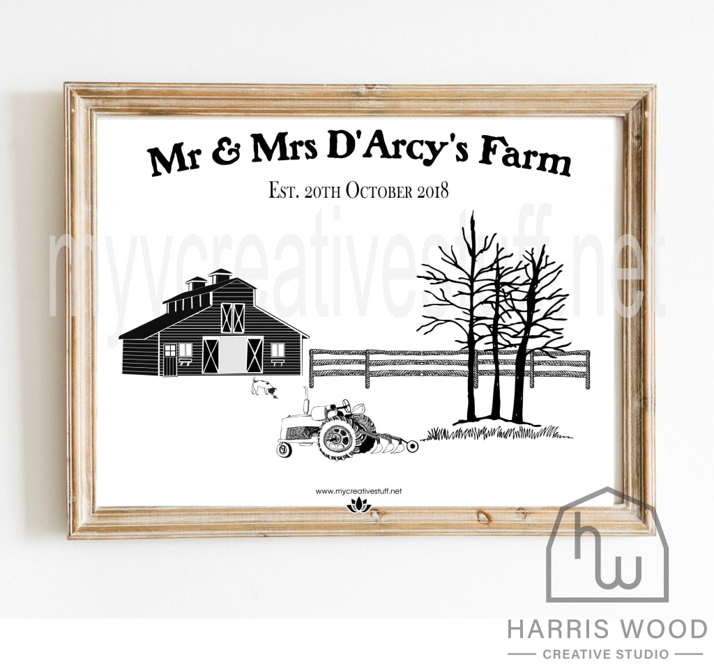 Farm Scene Design 1 - Harris Wood Creative Studio