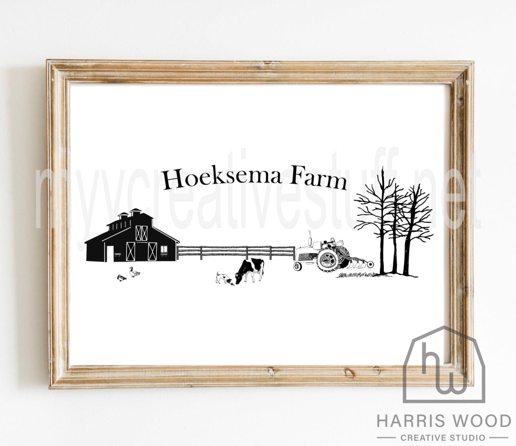 Farm Scene Design 2 - Harris Wood Creative Studio