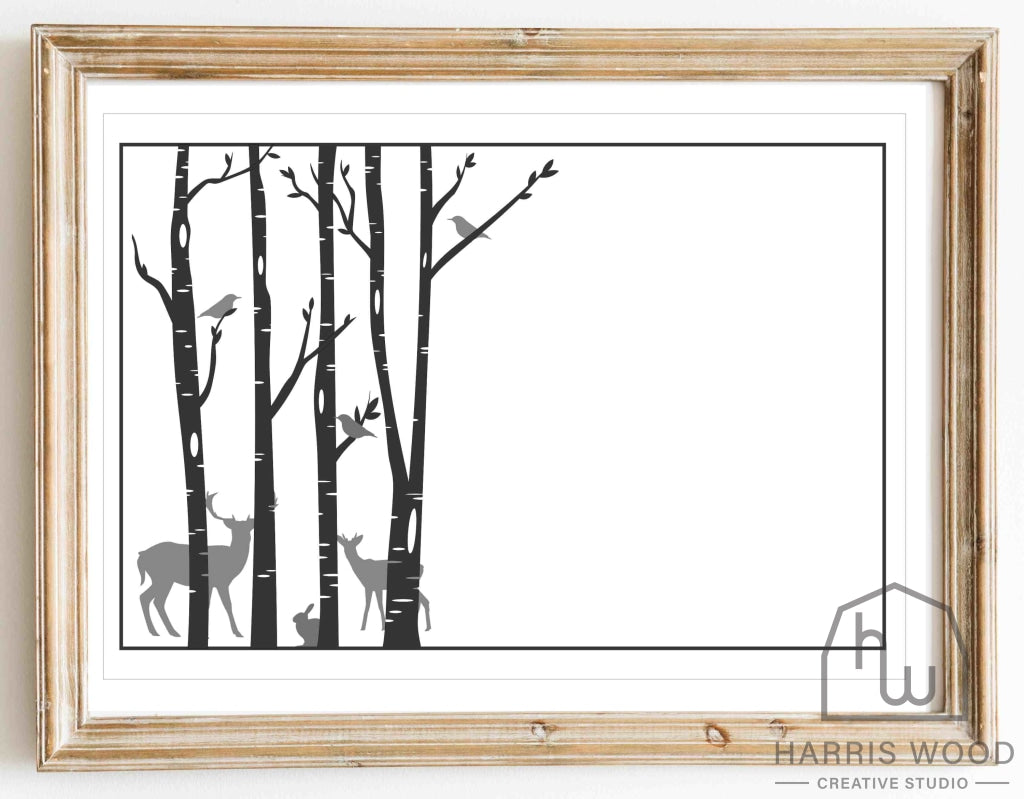 Forest Deer design - Harris Wood Creative Studio