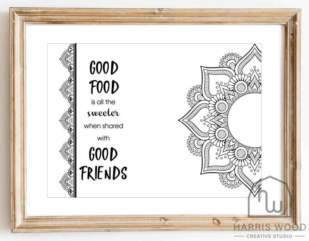 Good Food Mandala design - Harris Wood Creative Studio