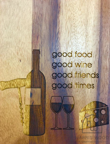 Good Food Good Wine. Design - Harris Wood Creative Studio