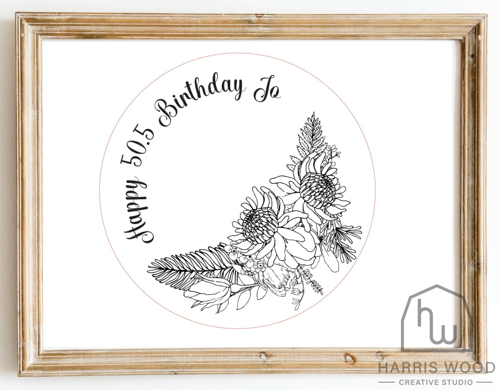 Happy 50.5 - Harris Wood Creative Studio