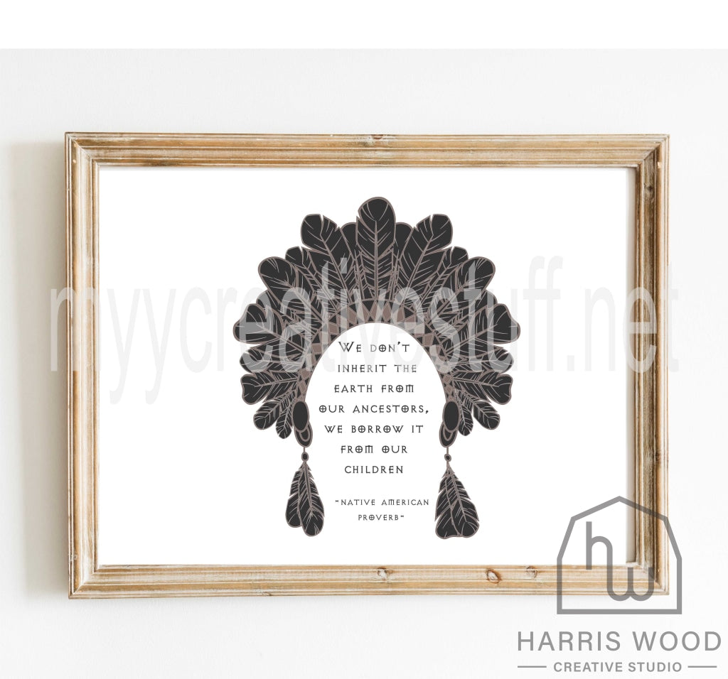 Indian Proverb design - Harris Wood Creative Studio