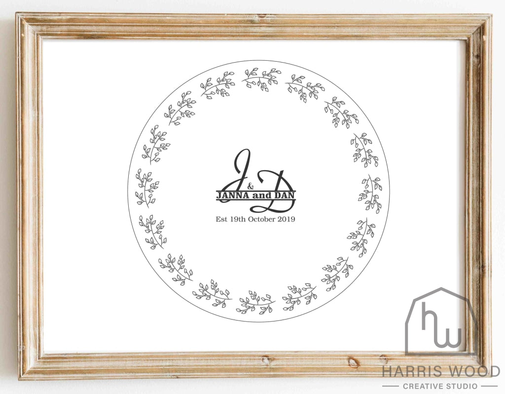 Janna and Dan design - Harris Wood Creative Studio
